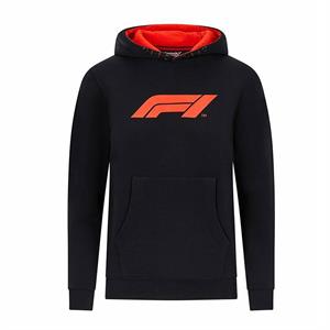 F1 FW LARGE LOGO HOODED SWEAT BLACK