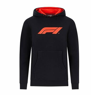 F1 FW LARGE LOGO HOODED SWEAT BLACK
