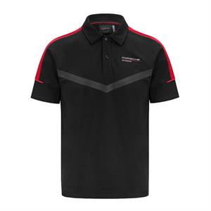 PORSCHE FW MENS POLO BLACK