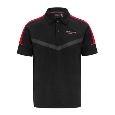PORSCHE FW MENS POLO BLACK