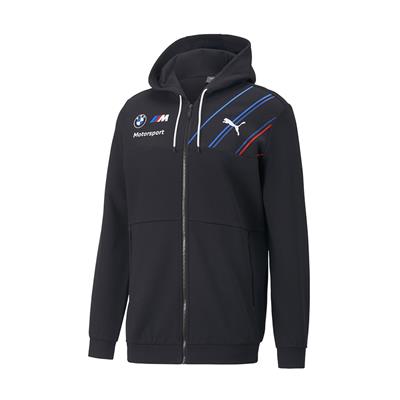 BMW MENS FULL ZIP HOODED SWEAT BLUE