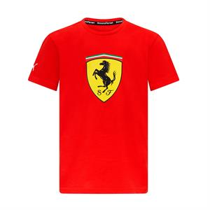 SCUDERIA FERRARI FW KIDS LARGE SHIELD TEE RED
