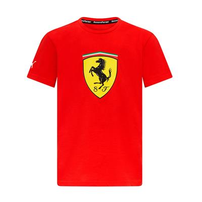 SCUDERIA FERRARI FW KIDS LARGE SHIELD TEE RED
