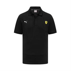 SCUDERIA FERRARI FW MENS CLASSIC POLO  BLACK