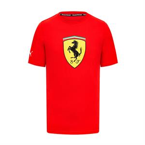 SCUDERIA FERRAARI  FW MENS LARGE SHIELD TEE  RED