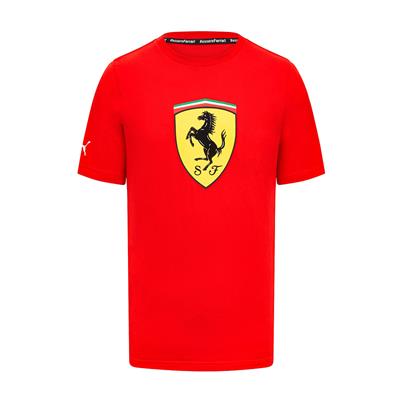 SCUDERIA FERRAARI  FW MENS LARGE SHIELD TEE  RED