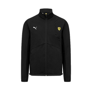 SCUDERIA FERRARI FW MENS SOFTSHELL JACKET  BLACK