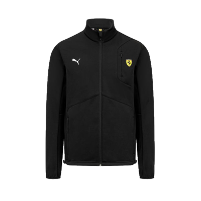 SCUDERIA FERRARI FW MENS SOFTSHELL JACKET  BLACK