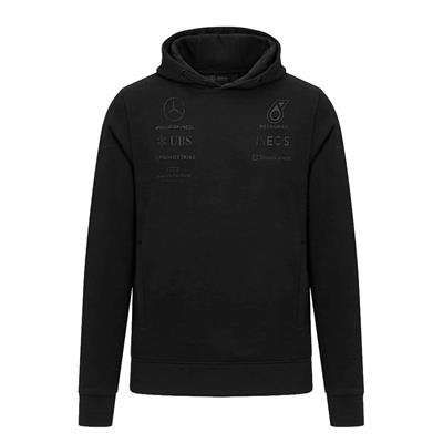 MERCEDES TEAM STEALTH HOODY  BLACK