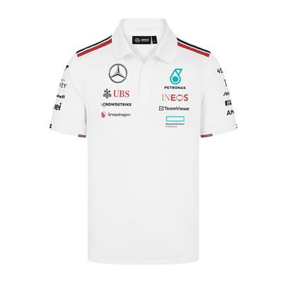 MERCEDES TEAM MENS DRIVER POLO  WHITE