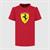 SCUDERIA FERRARI FW MENS LARGE SHIELD TEE DARK CHERRY