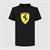 SCUDERIA FERRARI KIDS LARGE SHIELD TEE BLACK