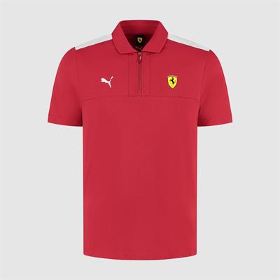 SCUDERIA FERRARI FW MENS POLO DARK CHERRY