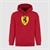 SCUDERIA FERRARI FW LARGE SHIELD HOODY DARK CHERRY
