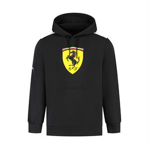 SCUDERIA FERRARI FW LARGE SHIELD HOODY BLACK