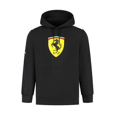 SCUDERIA FERRARI FW LARGE SHIELD HOODY BLACK