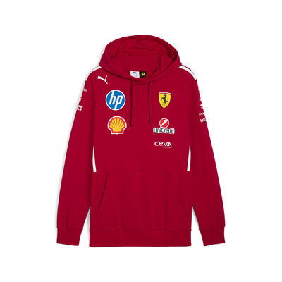 SCUDERIA FERRARI TEAM HOODIE DARK CHERRY