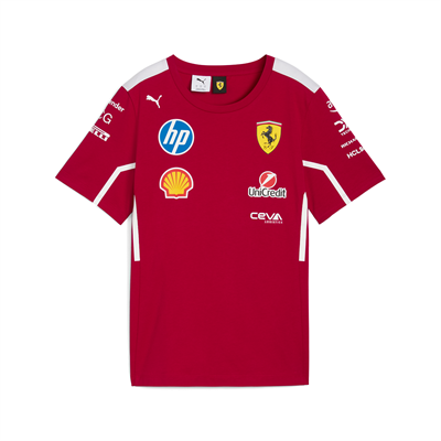 SCUDERIA FERRARI  TEAM T-SHIRT DARK CHERRY
