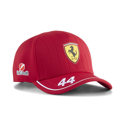 SCUDERIA FERRARI  KIDS HAMILTON BB CAP DARK CHERRY