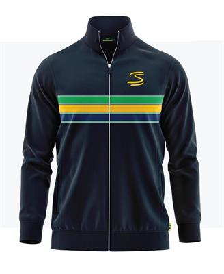 SENNA RETRO STRIPE JACKET MENS NAVY