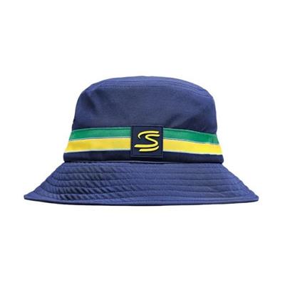 SENNA STRIPE BUCKET CAP NAVY