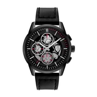 SCUDERIA FERRARI WATCH GRAND TOUR MULTIFX BLACK SKELETON