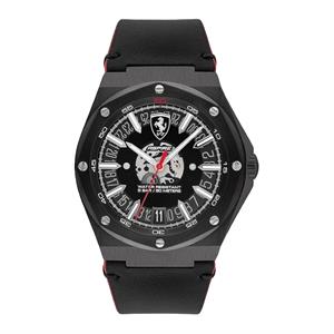 SCUDERIA FERRARI WATCH CHRONO BLUE LEATHER 44MM