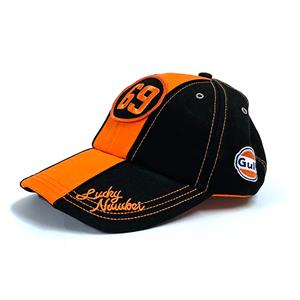 GULF 69 CAP BLACK ORANGE