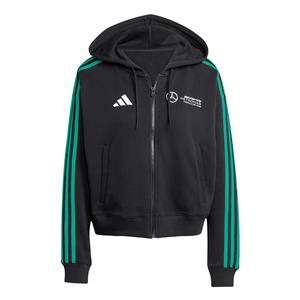MERCEDES FW DNA FULL ZIP HOODY WOMEN BLACK