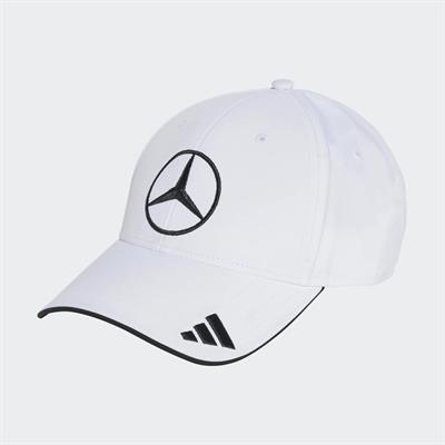 MERCEDES TEAM BASEBALL CAP LIGHT METAL BADGE WHITE
