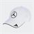 MERCEDES TEAM BASEBALL CAP LIGHT METAL BADGE WHITE