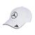 MERCEDES TEAM BASEBALL CAP LIGHT METAL BADGE WHITE