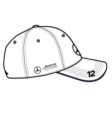 MERCEDES ANTONELLI #12 CAP WHITE