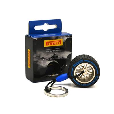 PIRELLI TYRE  KEYRING BLUE
