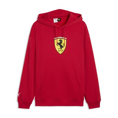 SCUDERIA FERRARI FW BIG SHIELD HOODIE RED 2026