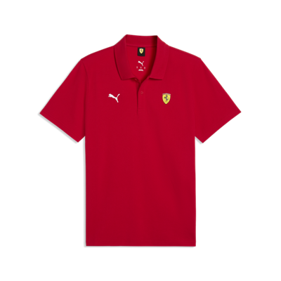 SCUDERIA FERRARI FW MENS POLO RED 2026