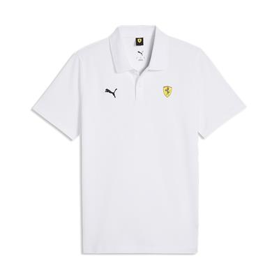 SCUDERIA FERRARI FW MENS POLO WHITE 2026