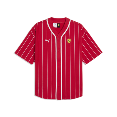 SCUDERIA FERRARI FW BASEBALL JERSEY RED 2026
