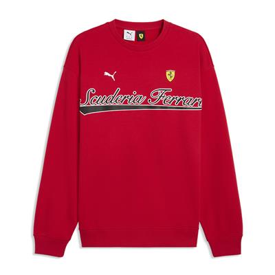 SCUDERIA FERRARI FW MENS CREW SWEAT NECK RED 2026