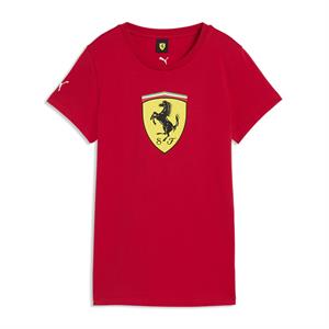 SCUDERIA FERRARI FW WOMENS LARGE SHIELD TEE RED 2026