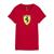 SCUDERIA FERRARI FW WOMENS LARGE SHIELD TEE RED 2026