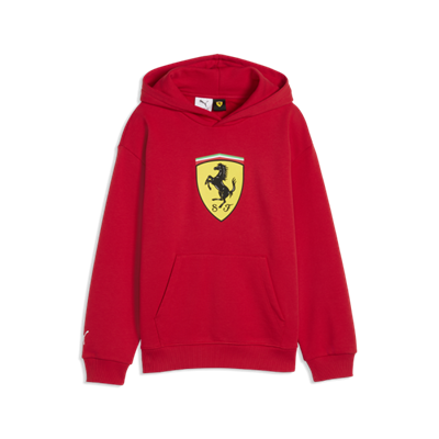 SCUDERIA FERRARI FW KIDS BIG SHIELD HOODY RED 2026