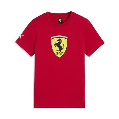 SCUDERIA FERRARI FW KIDS SHIELD TEE RED 2026