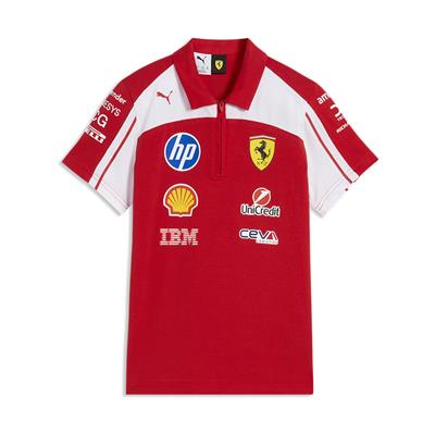 SCUDERIA FERRARI TEAM KIDS TEAM POLO RED 2026