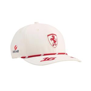 SCUDERIA FERRARI MONACO LECLERC CAP WHITE 2026