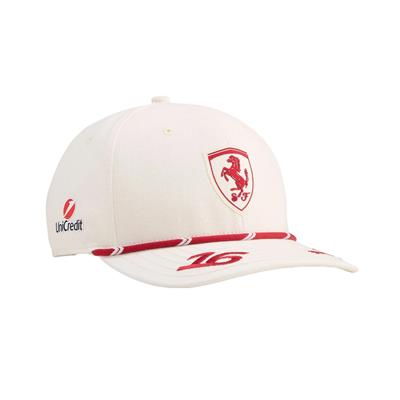 SCUDERIA FERRARI MONACO LECLERC CAP WHITE 2026