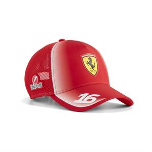 SCUDERIA FERRARI LECLERC TRUCKER CAP RED 2026