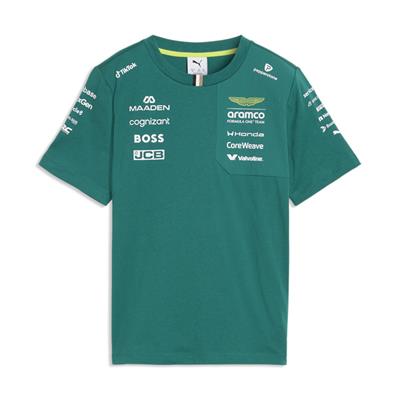 ASTON MARTIN TEAM KIDS TEE GREEN 2026