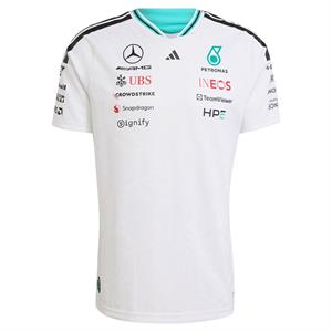 MERCEDES MENS TEAM DRIVER AUTHENTIC TEE WHITE