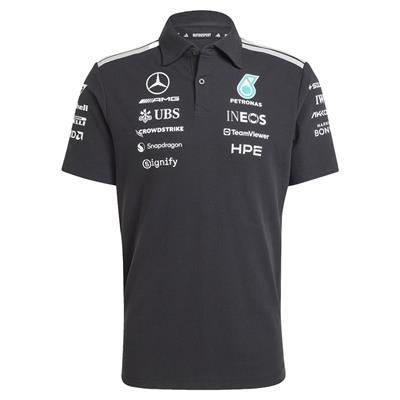 MERCEDES MENS TEAM ENGINEERS POLO BLACK 2026